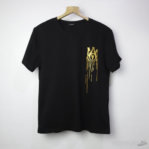 Am*ri Golden Logo Black T-Shirt